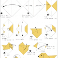 Оригами схема Собака