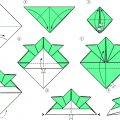 Оригами схема Шлем