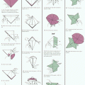 Оригами схема Цветок
