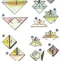 Оригами схема Рыба