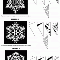 Снежинки из бумаги: схема 6