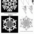 Снежинки из бумаги: схема 8