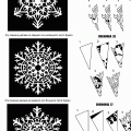 Снежинки из бумаги: схема 11