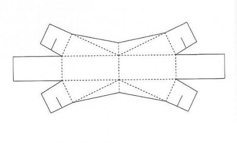 Коробка подарочная 6 схема