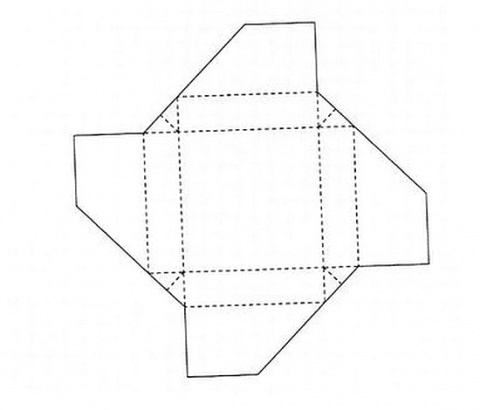 Коробка подарочная 2 схема