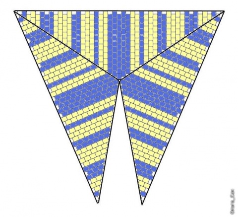 Треугольник из бисера 5